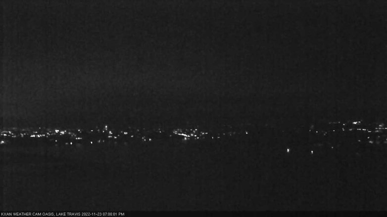 Lake Travis webcam, November 23, 2022 7:00 PM CT