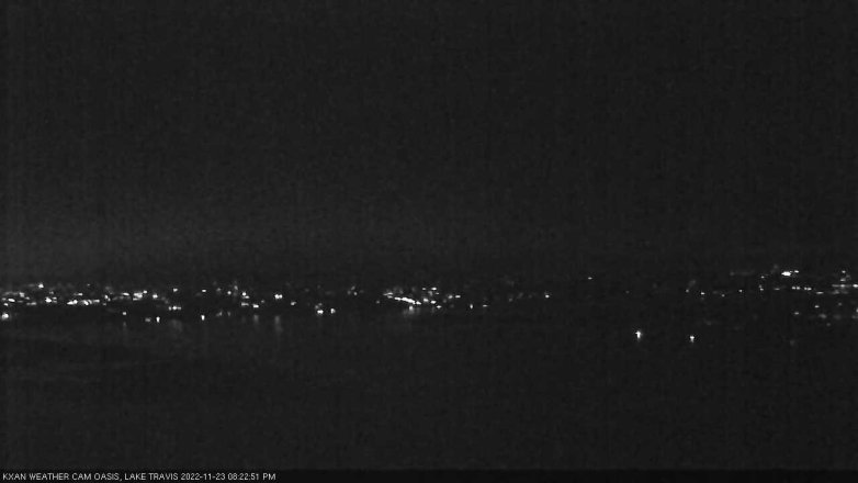 Lake Travis webcam, November 23, 2022 8:25 PM CT