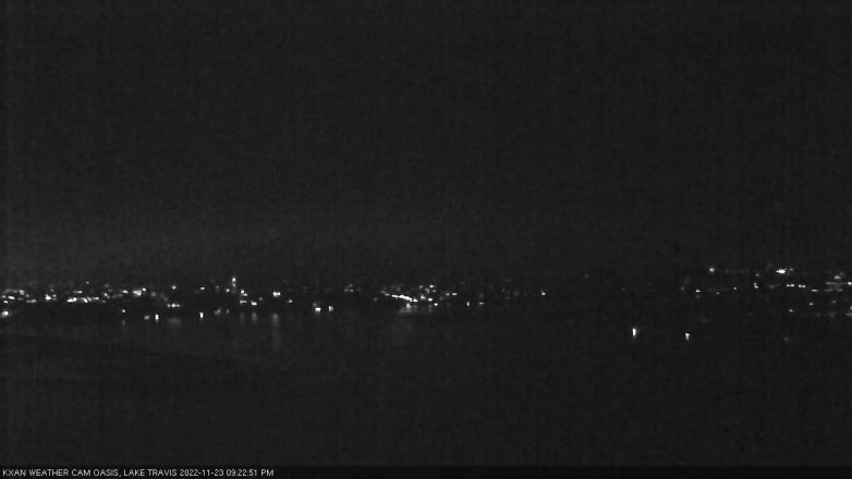 Lake Travis webcam, November 23, 2022 9:25 PM CT
