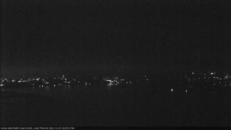 Lake Travis webcam, November 23, 2022 10:25 PM CT