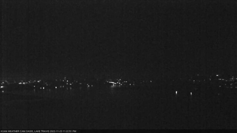 Lake Travis webcam, November 23, 2022 11:25 PM CT