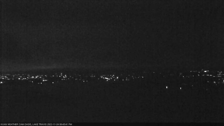 Lake Travis webcam, November 24, 2022 6:45 PM CT