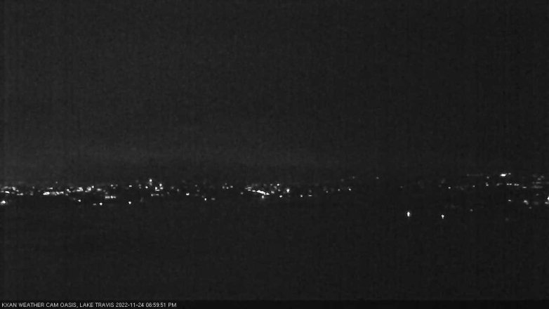 Lake Travis webcam, November 24, 2022 7:00 PM CT