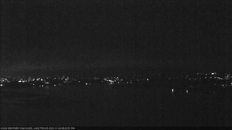 Lake Travis webcam, November 24, 2022 8:25 PM CT