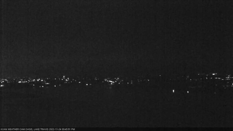Lake Travis webcam, November 24, 2022 9:45 PM CT