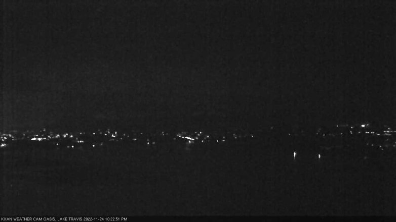 Lake Travis webcam, November 24, 2022 10:25 PM CT