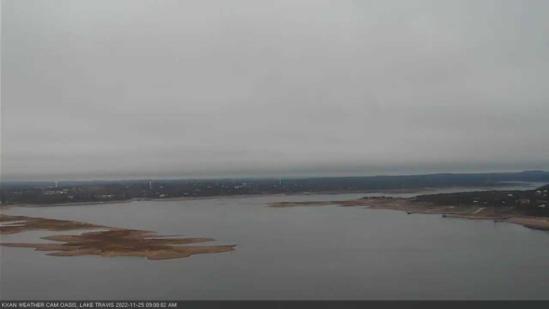 Lake Travis webcam, November 25, 2022 9:00 AM CT