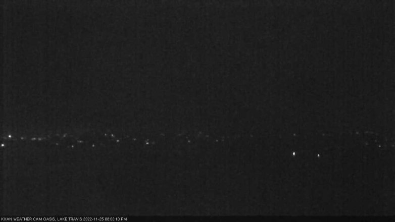 Lake Travis webcam, November 25, 2022 8:00 PM CT