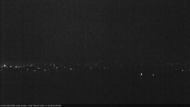 Lake Travis webcam, November 25, 2022 8:25 PM CT