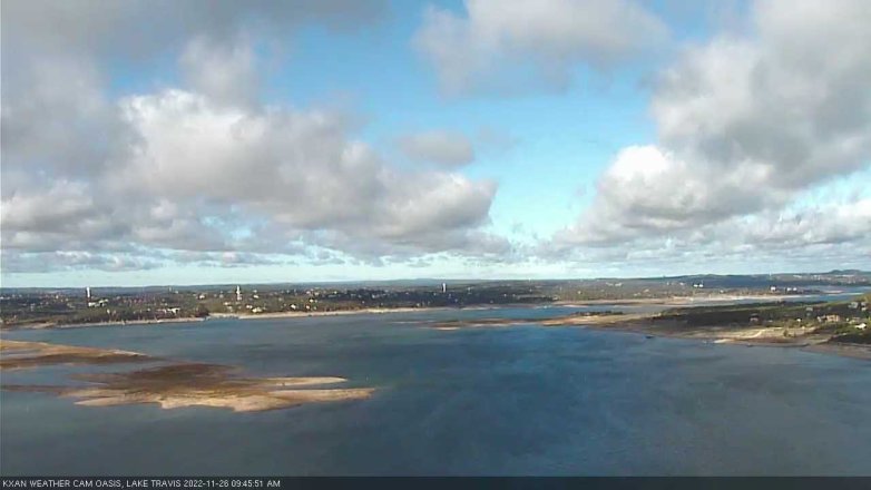 Lake Travis webcam, November 26, 2022 9:45 AM CT