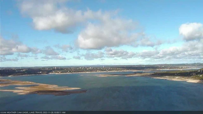 Lake Travis webcam, November 26, 2022 10:00 AM CT
