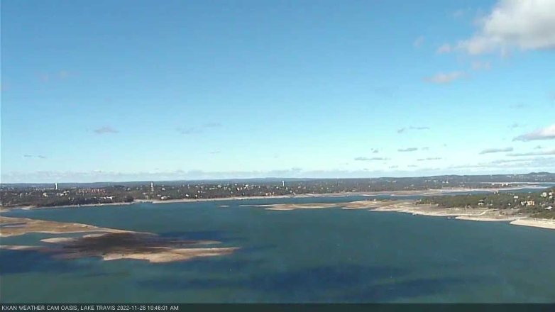 Lake Travis webcam, November 26, 2022 10:45 AM CT