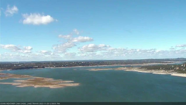 Lake Travis webcam, November 26, 2022 12:00 PM CT