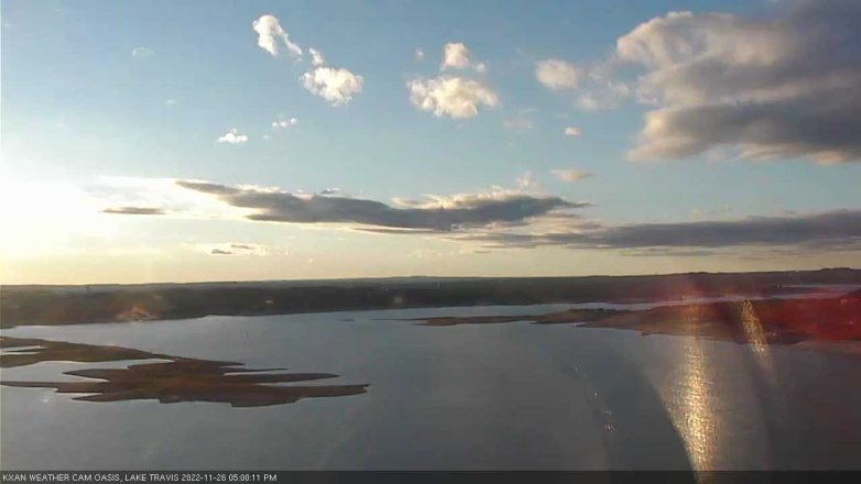 Lake Travis webcam, November 26, 2022 5:00 PM CT