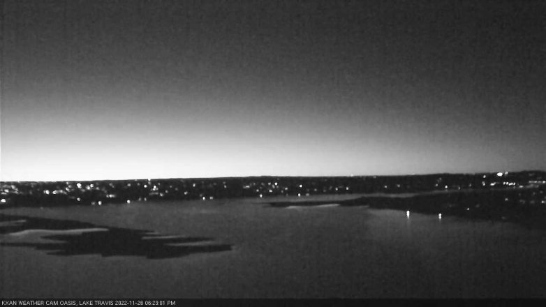 Lake Travis webcam, November 26, 2022 6:25 PM CT