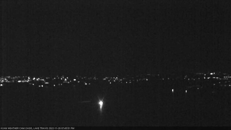 Lake Travis webcam, November 26, 2022 7:45 PM CT