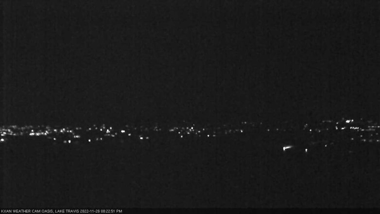 Lake Travis webcam, November 26, 2022 8:25 PM CT