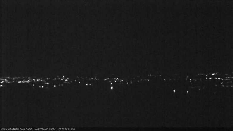 Lake Travis webcam, November 26, 2022 9:00 PM CT