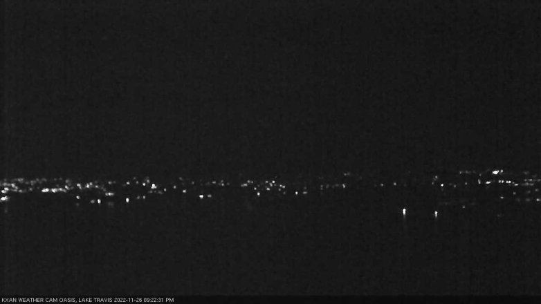 Lake Travis webcam, November 26, 2022 9:25 PM CT