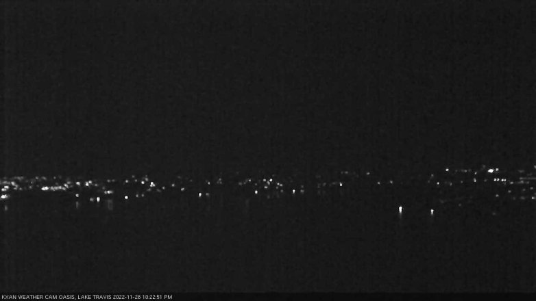Lake Travis webcam, November 26, 2022 10:25 PM CT