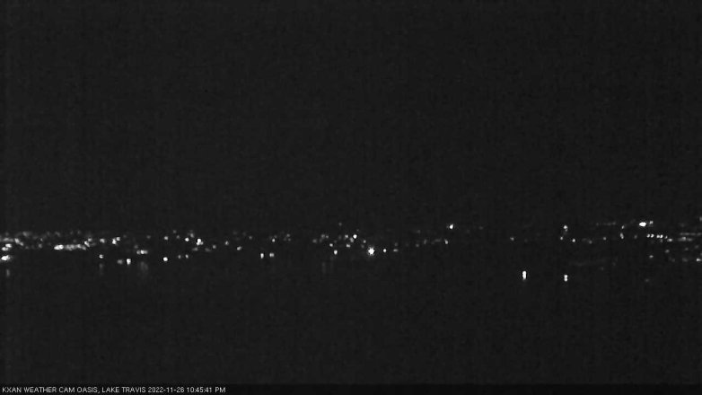 Lake Travis webcam, November 26, 2022 10:45 PM CT