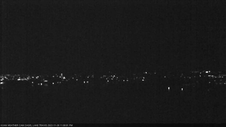 Lake Travis webcam, November 26, 2022 11:00 PM CT