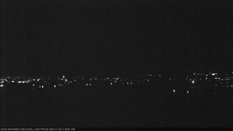 Lake Travis webcam, November 26, 2022 11:45 PM CT