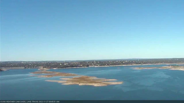 Lake Travis webcam, November 27, 2022 9:45 AM CT