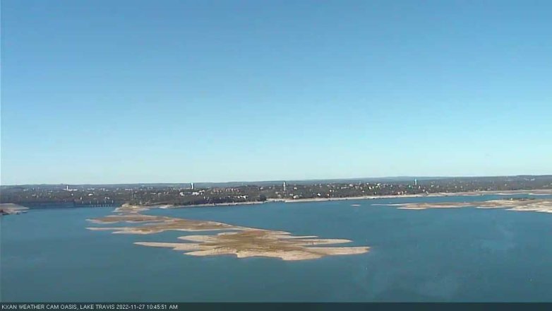 Lake Travis webcam, November 27, 2022 10:45 AM CT