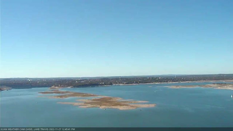 Lake Travis webcam, November 27, 2022 12:45 PM CT