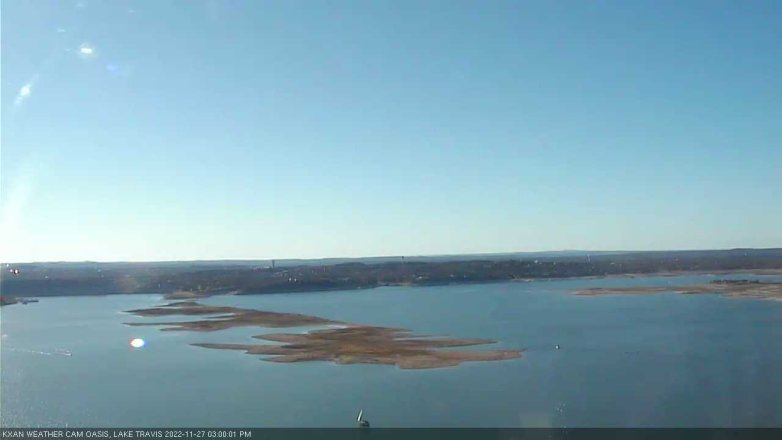 Lake Travis webcam, November 27, 2022 3:00 PM CT