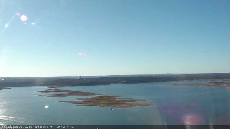 Lake Travis webcam, November 27, 2022 3:25 PM CT