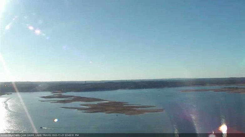 Lake Travis webcam, November 27, 2022 3:45 PM CT