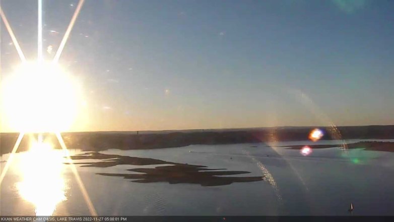 Lake Travis webcam, November 27, 2022 5:00 PM CT