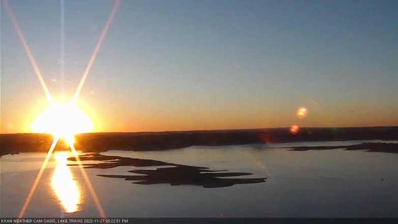 Lake Travis webcam, November 27, 2022 5:25 PM CT