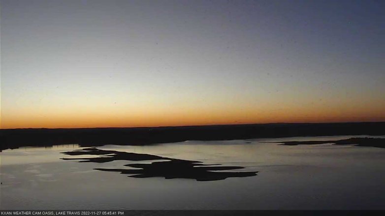 Lake Travis webcam, November 27, 2022 5:45 PM CT