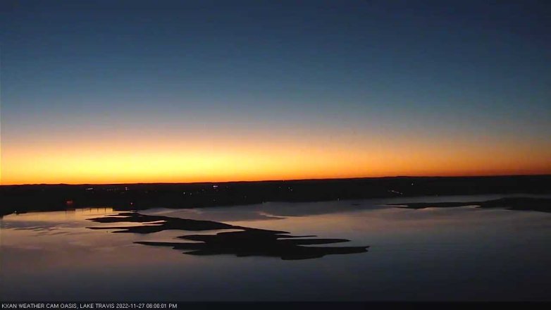 Lake Travis webcam, November 27, 2022 6:00 PM CT