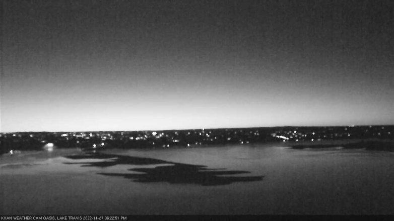 Lake Travis webcam, November 27, 2022 6:25 PM CT