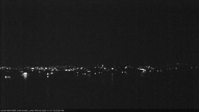 Lake Travis webcam, November 27, 2022 10:25 PM CT
