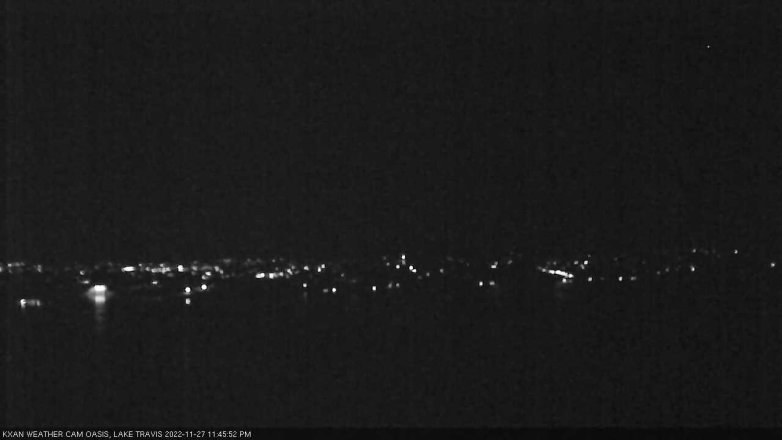 Lake Travis webcam, November 27, 2022 11:45 PM CT