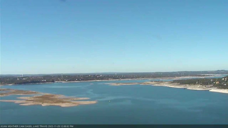 Lake Travis webcam, November 28, 2022 12:00 PM CT