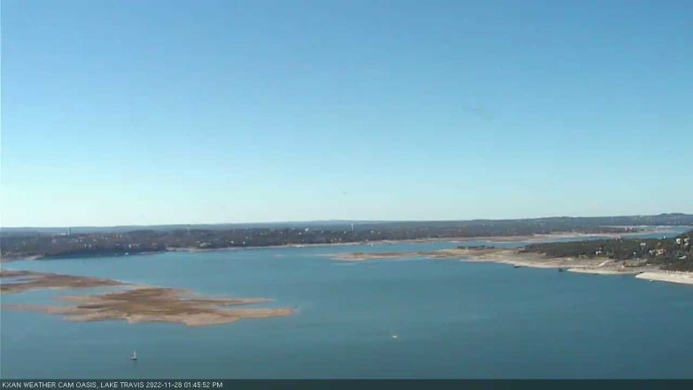Lake Travis webcam, November 28, 2022 1:45 PM CT