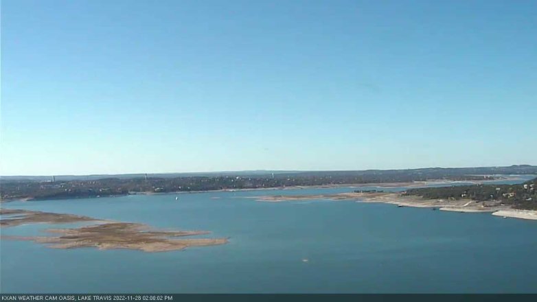 Lake Travis webcam, November 28, 2022 2:00 PM CT