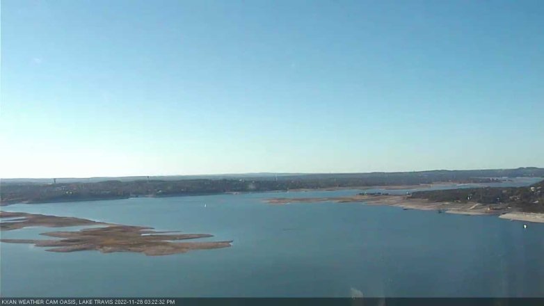 Lake Travis webcam, November 28, 2022 3:25 PM CT