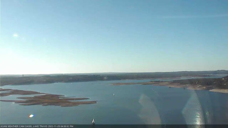 Lake Travis webcam, November 28, 2022 4:00 PM CT