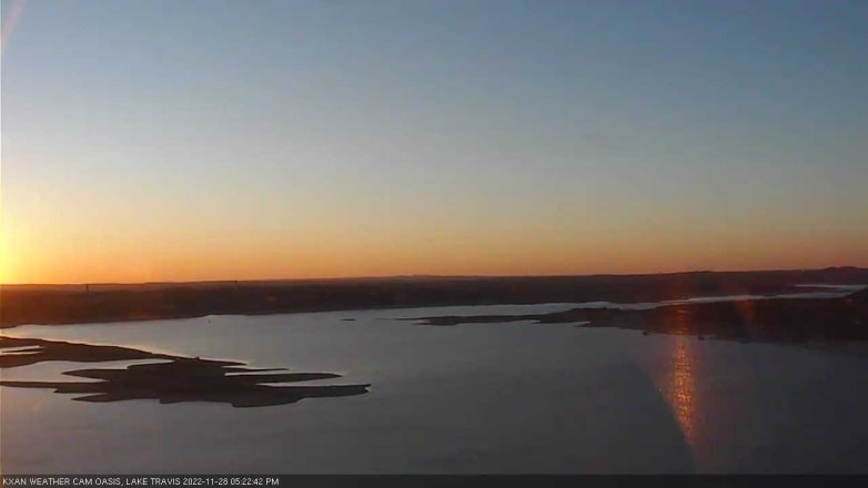 Lake Travis webcam, November 28, 2022 5:25 PM CT