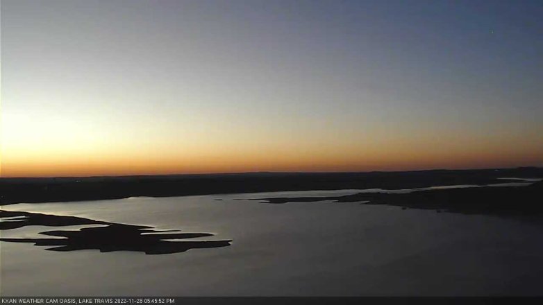 Lake Travis webcam, November 28, 2022 5:45 PM CT