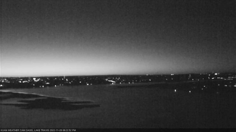 Lake Travis webcam, November 28, 2022 6:25 PM CT