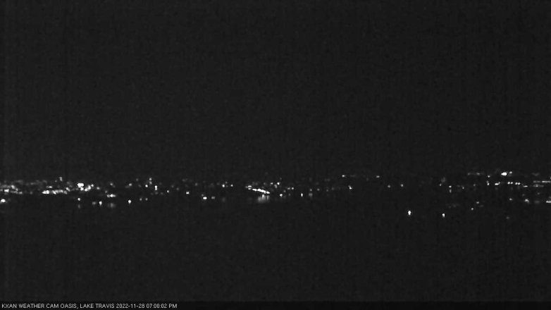 Lake Travis webcam, November 28, 2022 7:00 PM CT