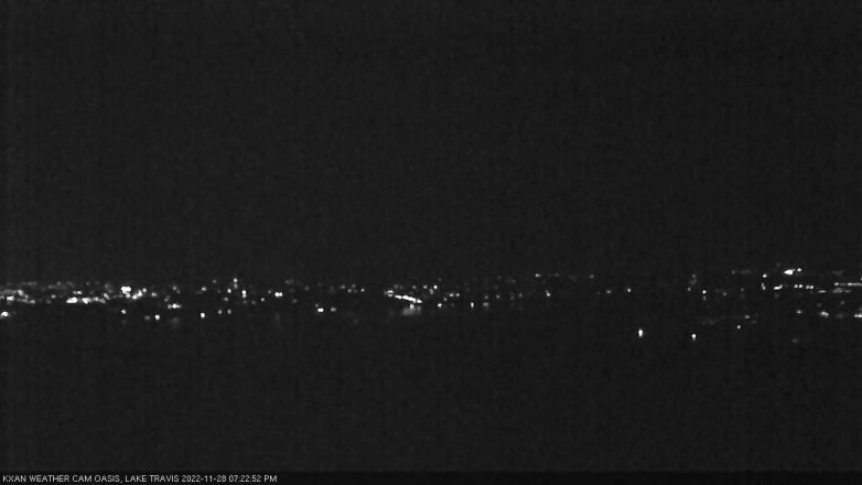 Lake Travis webcam, November 28, 2022 7:25 PM CT